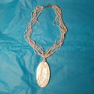 Mother of Pearl Multi-Strand Necklace